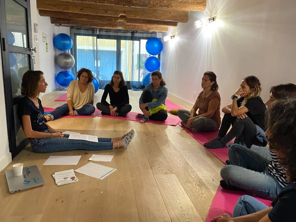 Séance de naturopathie en groupe. 