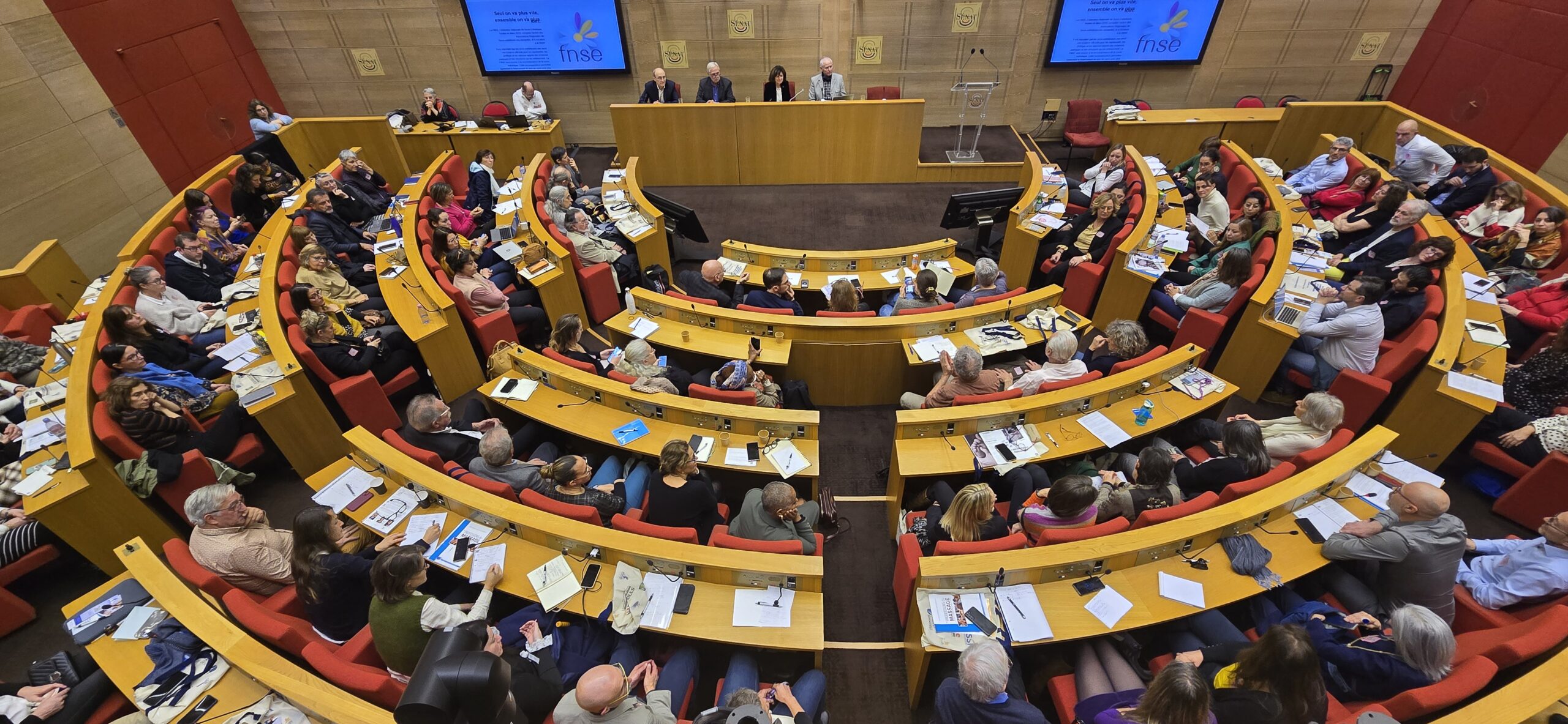 Hémicycle du Palais du Luxembourg à Paris.